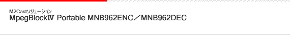 MpegBlockW Portable MNB960ENC/DECV2